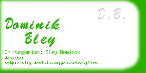 dominik bley business card